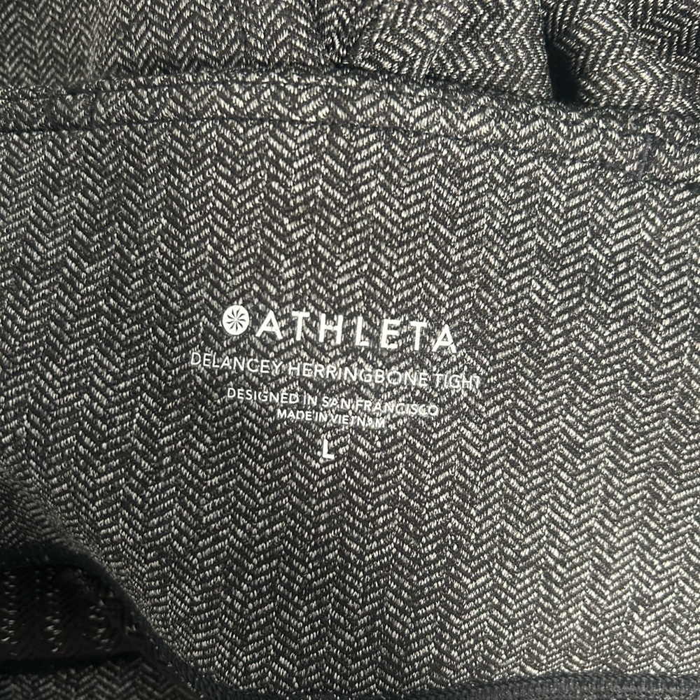 Athleta Delancey Herringbone Tight Women’s Large Office Career Stretch - Picture 3 of 9